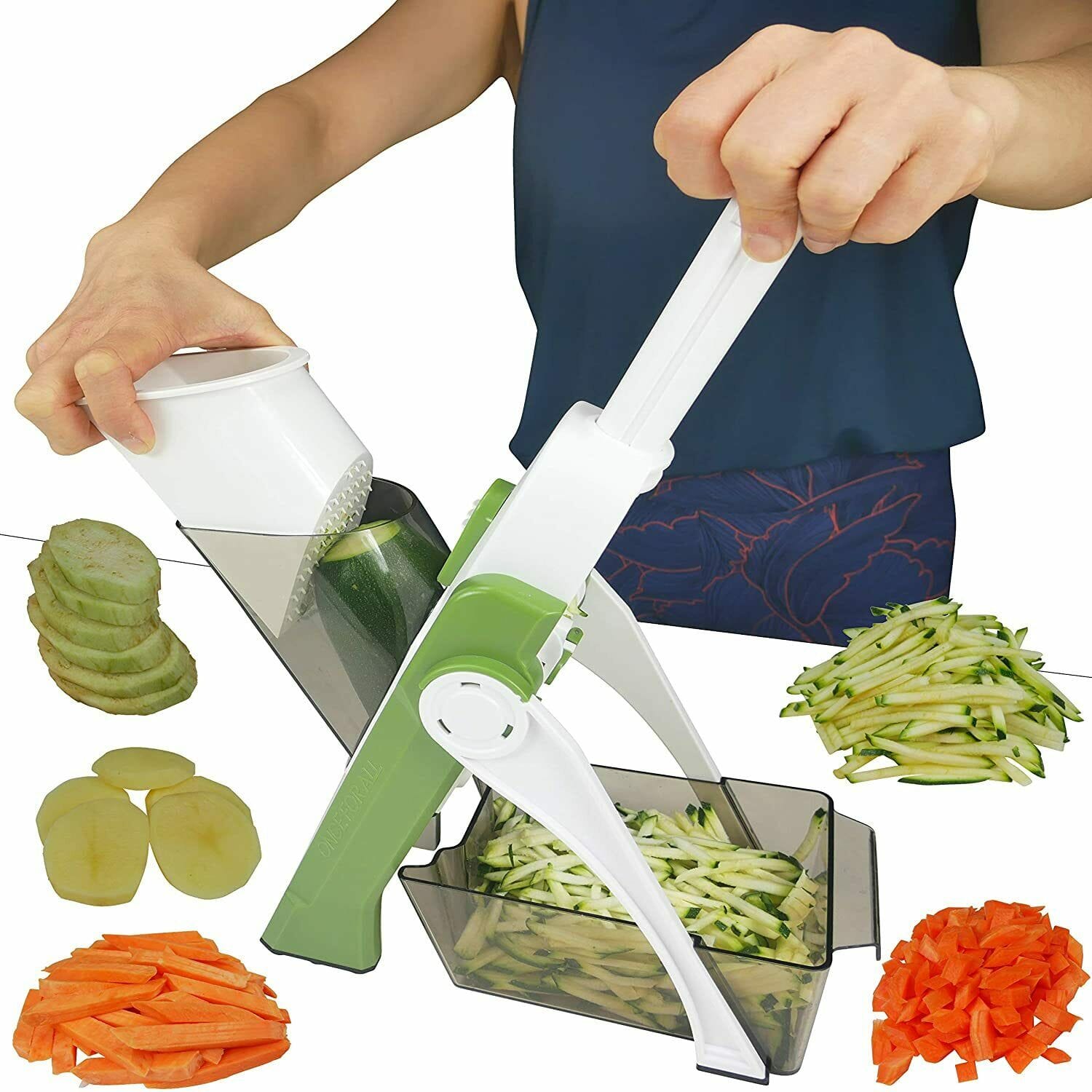 4 In 1 Vegetable Cutter Chopper Adjustable Multi-function Vegetable Cutter Kitchen Shredder Grater Artifact