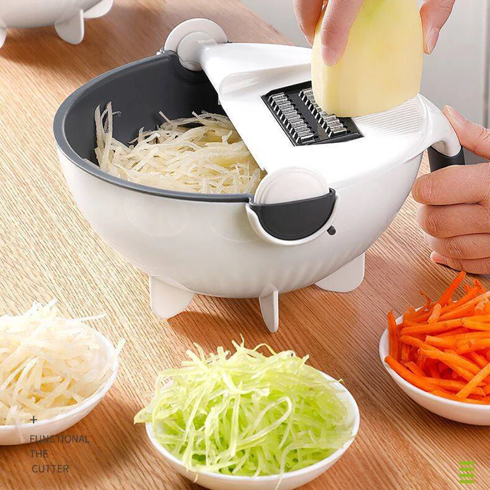 Multifunctional Round Vegetable Cutter, Slicer & Blender – Ledgets Store